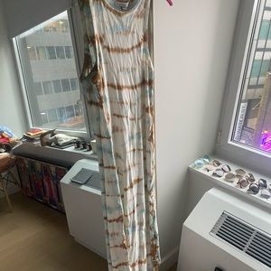 Young, Fabulous & broke tie dye midi dress